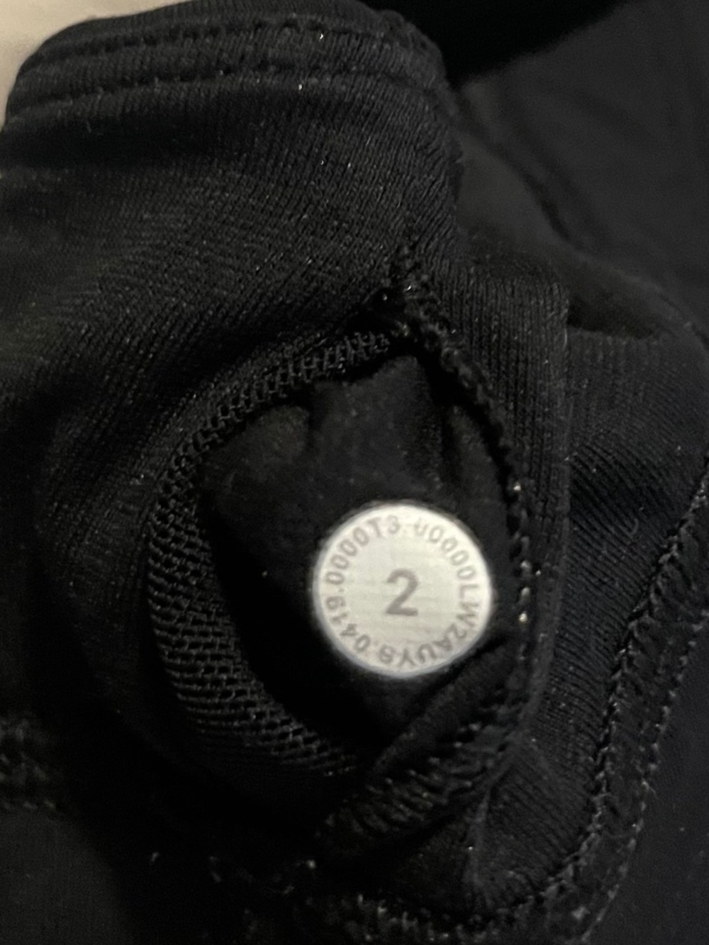 Black Lululemon sports bra